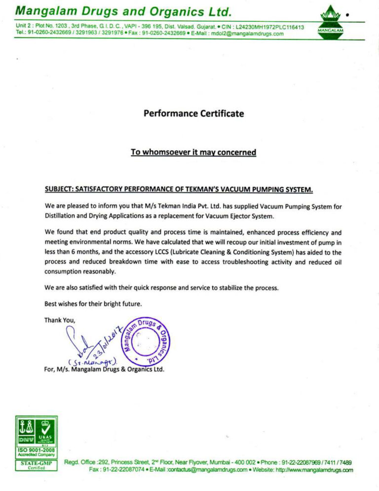 Mangalam Drugs and Organics Ltd